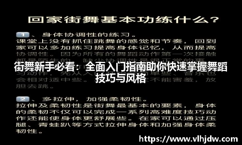 街舞新手必看：全面入门指南助你快速掌握舞蹈技巧与风格